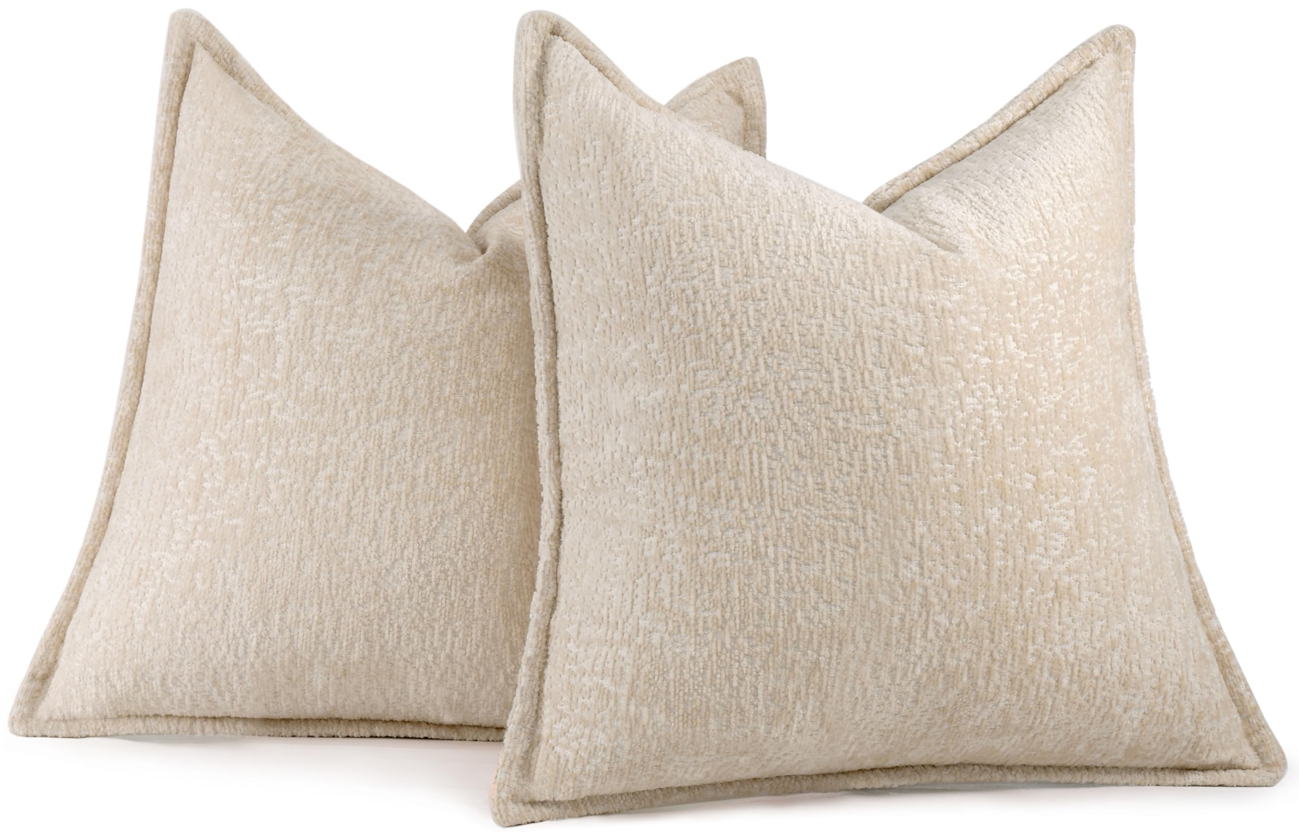 Foto 6 pulgar | Fundas De Cojín Decorativas Dezene, Felpilla, Color Beige, 40 X 40 Cm - Venta Internacional.