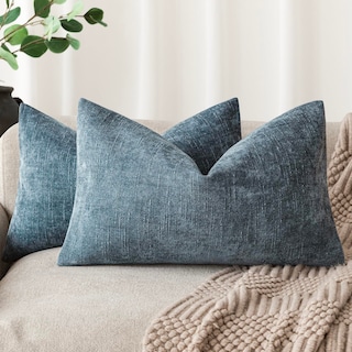 Foto 1 | Funda De Almohada Foindtower De Felpilla Texturizada, 30 X 50 Cm, Azul (paquete De 2) - Venta Internacional.