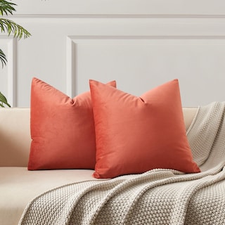 Foto 1 | Fundas De Almohada Juspurbet De Terciopelo Albaricoque, 50 X 50 Cm, Juego De 2 - Venta Internacional.