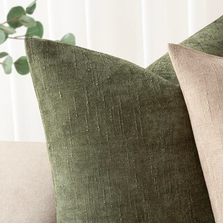 Foto 4 | Funda De Almohada Foindtower De Felpilla Texturizada, 30 X 50 Cm, Color Verde Oscuro - Venta Internacional.