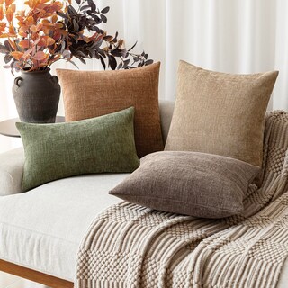 Foto 7 | Funda De Almohada Foindtower De Felpilla Texturizada, 30 X 50 Cm, Color Verde Oscuro - Venta Internacional.