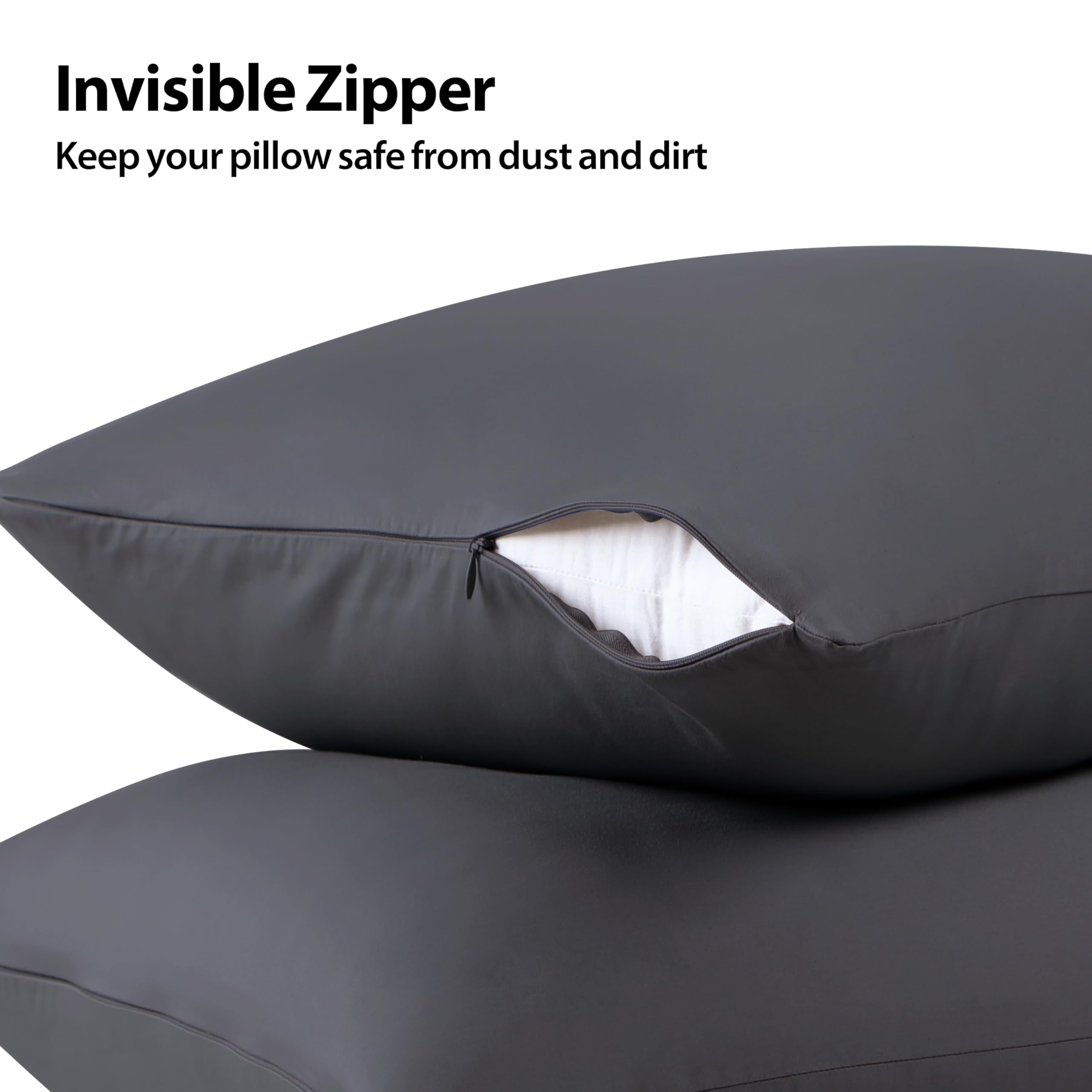 Foto 3 pulgar | Protectores De Almohada Shunjie.home, 100% Algodón, Satén De 600 Hilos, Paquete De 4 Unidades - Venta Internacional.