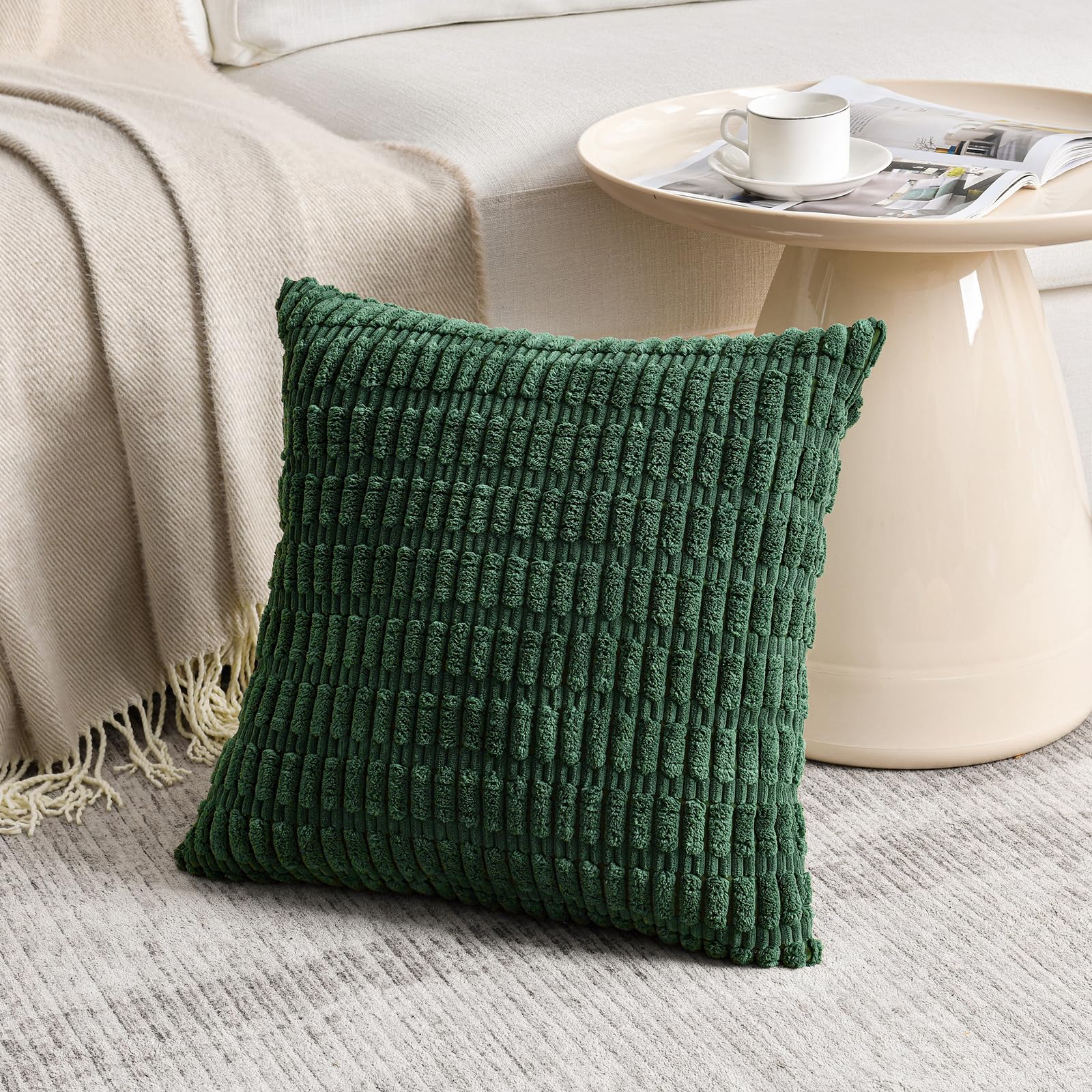 Foto 3 pulgar | Juego De 4 Fundas De Cojín Fancy Homi Green Spring De 30 Cm - Venta Internacional.