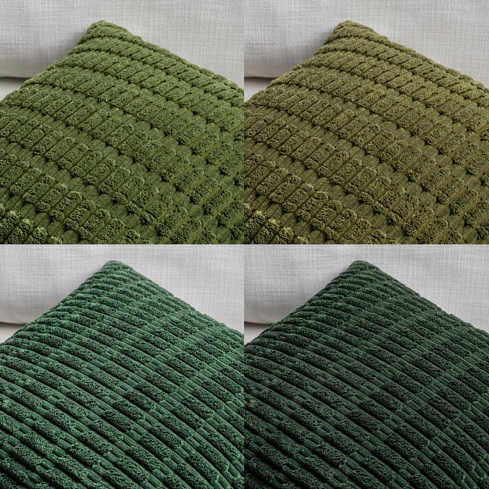 Foto 5 pulgar | Juego De 4 Fundas De Cojín Fancy Homi Green Spring De 30 Cm - Venta Internacional.