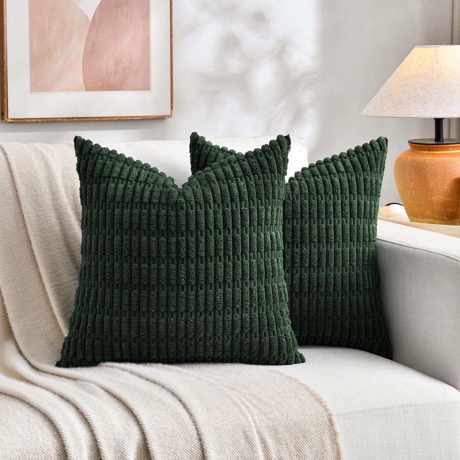 Foto 6 pulgar | Juego De 4 Fundas De Cojín Fancy Homi Green Spring De 30 Cm - Venta Internacional.