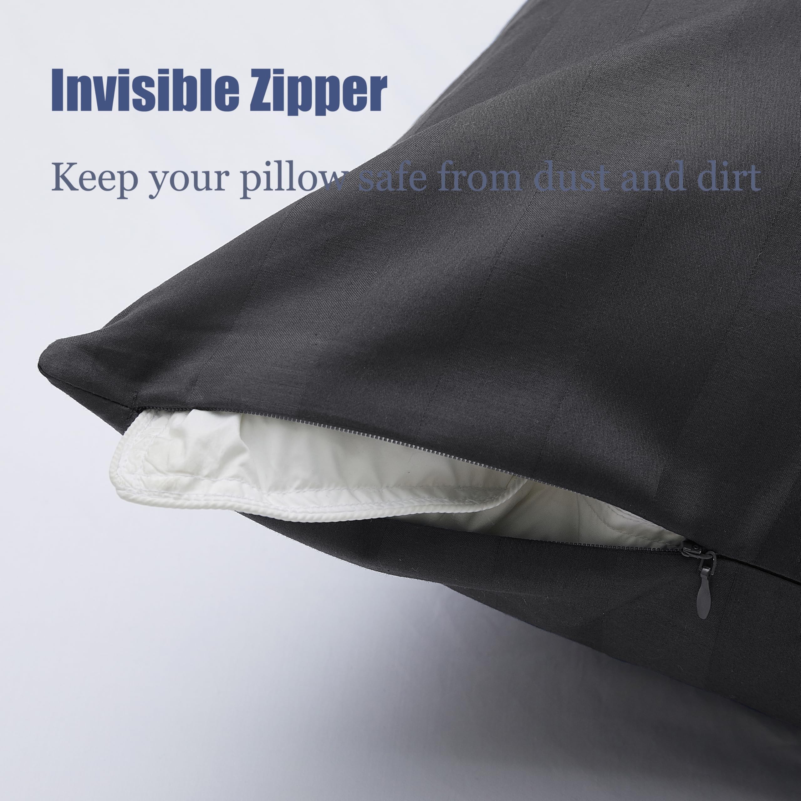 Foto 6 pulgar | Protectores De Almohada Shunjie.home, 100% Algodón, Satén De 600 Hilos, Paquete De 4 Unidades - Venta Internacional.