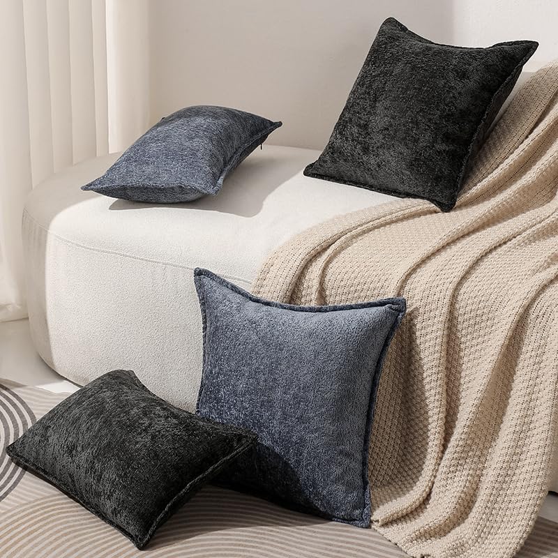 Foto 4 | Fundas De Cojín Decorativas Dezene, Color Azul Marino, 40 X 40 Cm, Paquete De 2 - Venta Internacional.