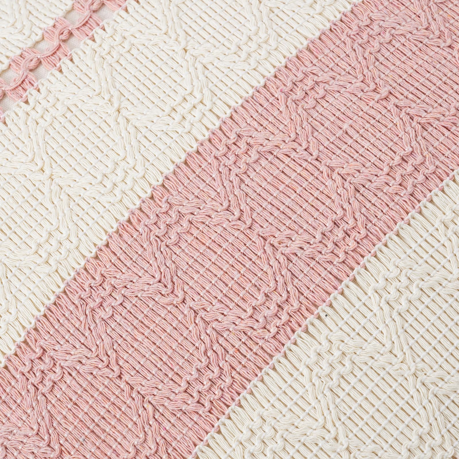Foto 5 pulgar | Funda De Almohada Fancy Homi Boho, Rosa, Lumbar Larga, 35 X 60 Cm, Juego De 2 - Venta Internacional.
