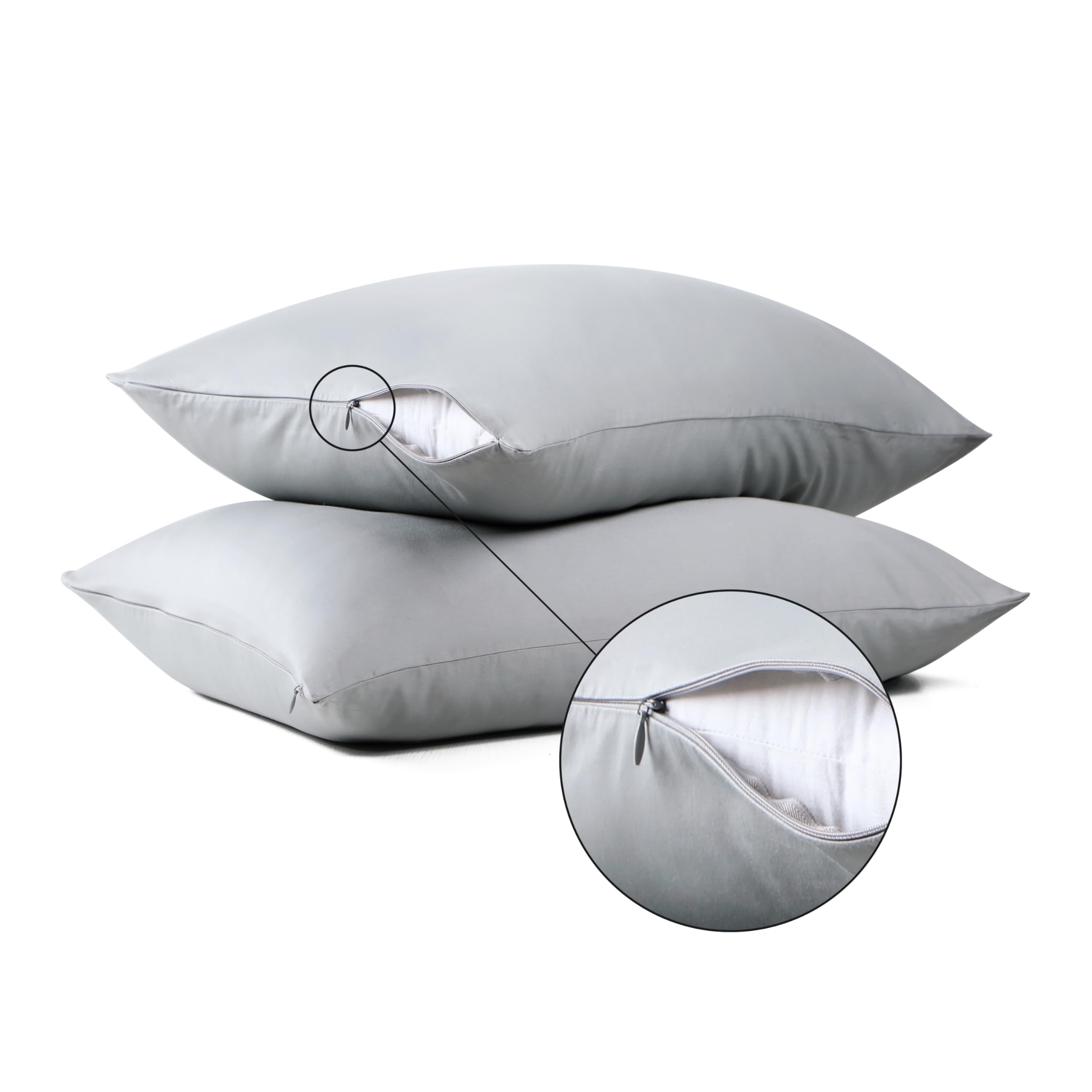 Foto 2 pulgar | Protectores De Almohada Shunjie.home, 100% Algodón, Satén De 600 Hilos, Paquete De 4 Unidades - Venta Internacional.