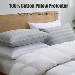 Foto 5 | Protectores De Almohada Shunjie.home, 100% Algodón, 600 Hilos, Satén, 20 X 26 Cm - Venta Internacional.