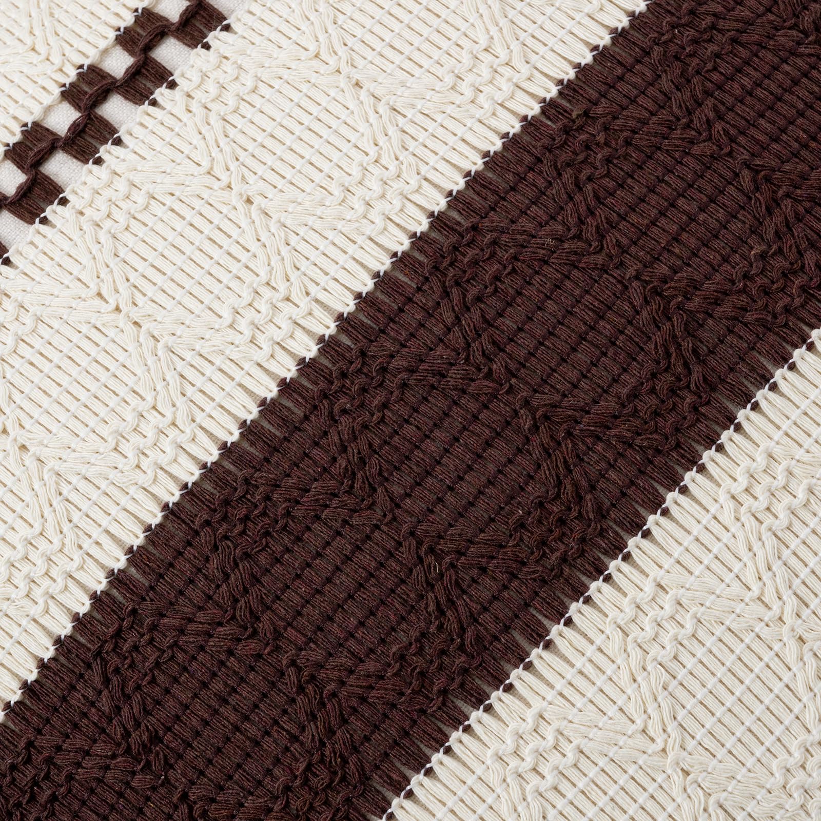 Foto 5 pulgar | Funda De Cojín Fancy Homi Boho Brown, 60 X 60 Cm, Juego De 2 - Venta Internacional.