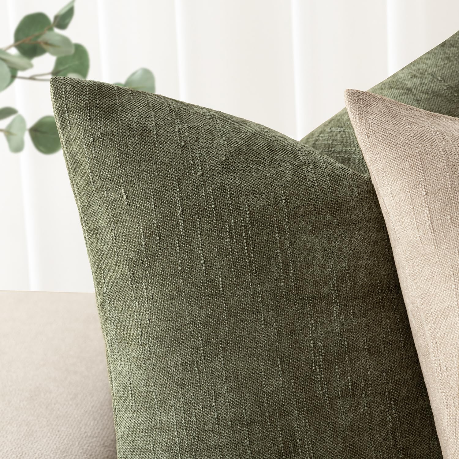 Foto 4 | Fundas De Almohada Foindtower De Felpilla Con Textura Suave, 50 X 50 Cm, Paquete De 2 - Venta Internacional.