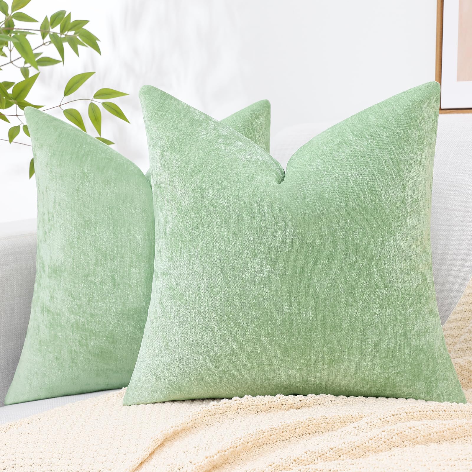 Foto 1 | Juego De 2 Fundas De Cojín Decoruhome, 22 X 22 Cm, Felpilla - Venta Internacional.
