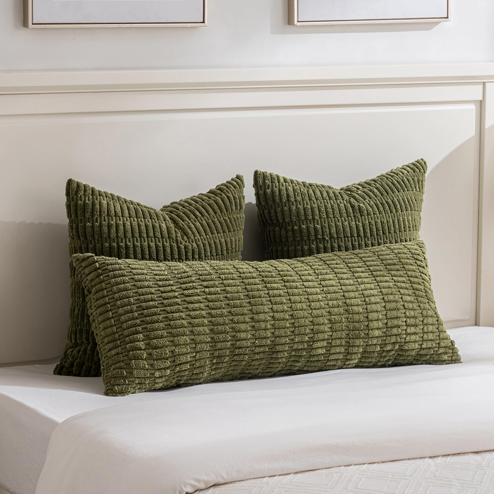 Foto 5 | Fundas De Cojín Fancy Homi Boho, Color Verde Musgo, 66 X 66 Cm, Paquete De 2 - Venta Internacional.