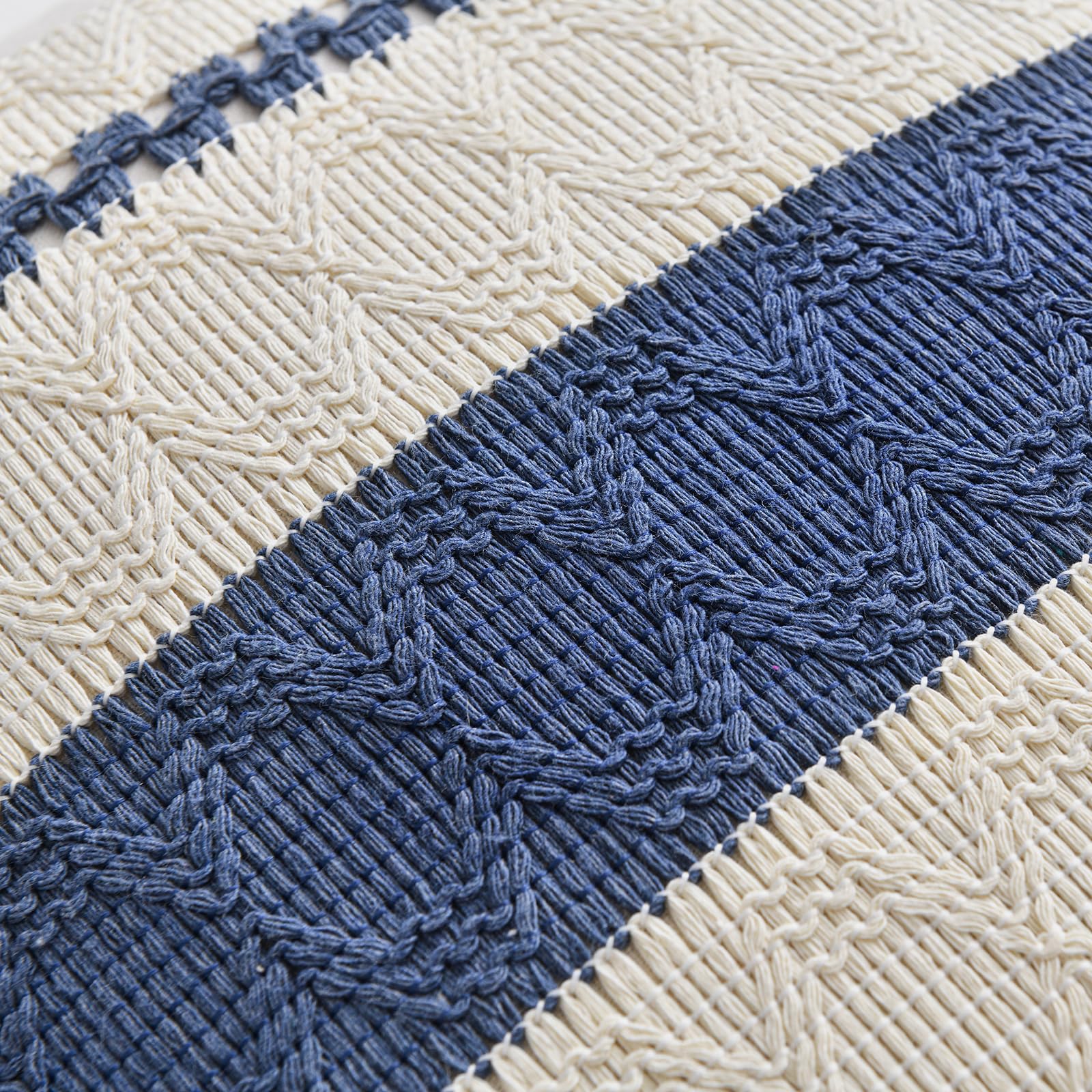 Foto 5 | Funda De Almohada Fancy Homi, Vintage, Azul Empolvado, 60 X 60 Cm, Juego De 2 - Venta Internacional.