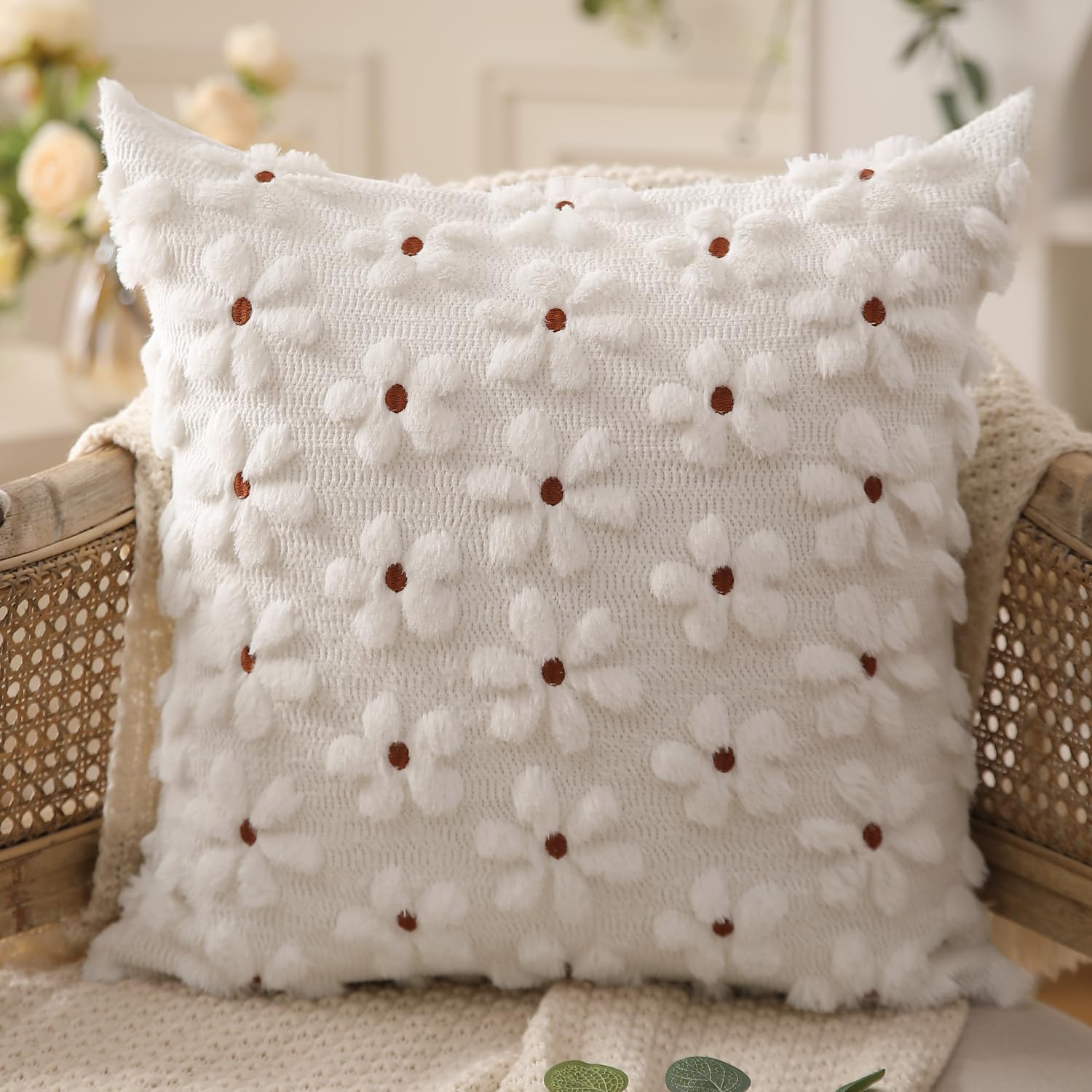 Foto 4 pulgar | Fundas De Almohada Dfxsz Para Primavera Y Verano, 40 X 40 Cm, Color Óxido, Juego De 2 - Venta Internacional.