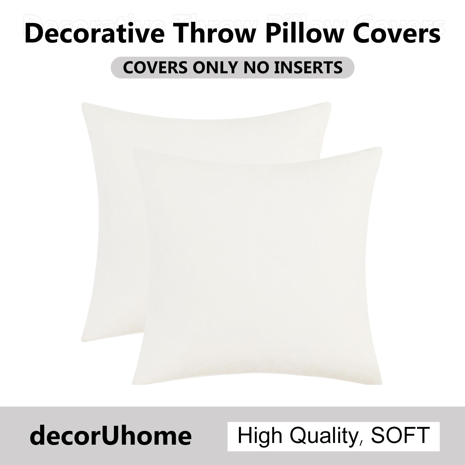 Foto 7 pulgar | Fundas De Cojín Decoruhome Christmas, 60 X 60 Cm, Color Blanco Crema - Venta Internacional.