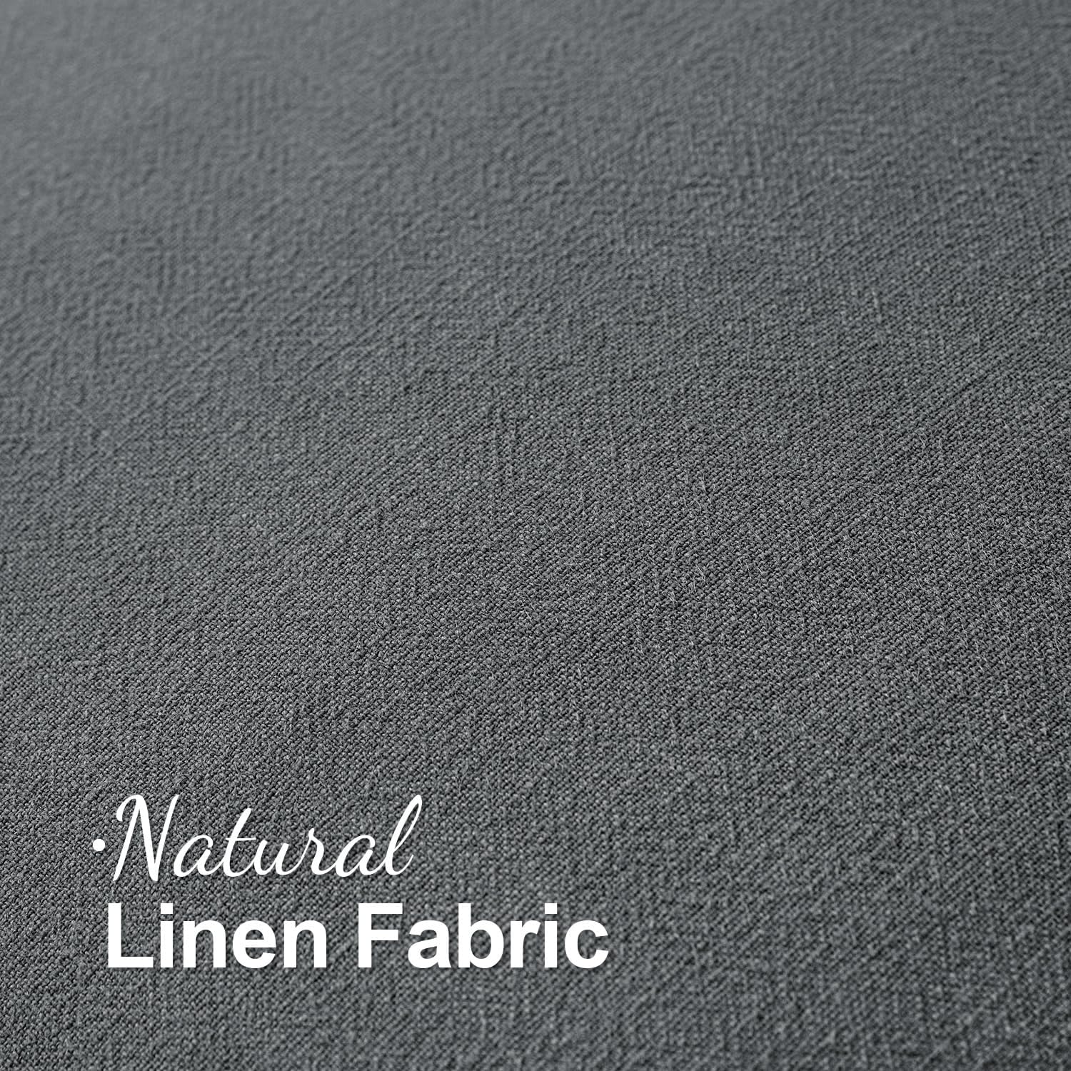 Foto 4 | Fundas De Cojín Miulee De Lino Con Flecos, Gris Oscuro, 50 X 50 Cm, 2 Unidades - Venta Internacional.