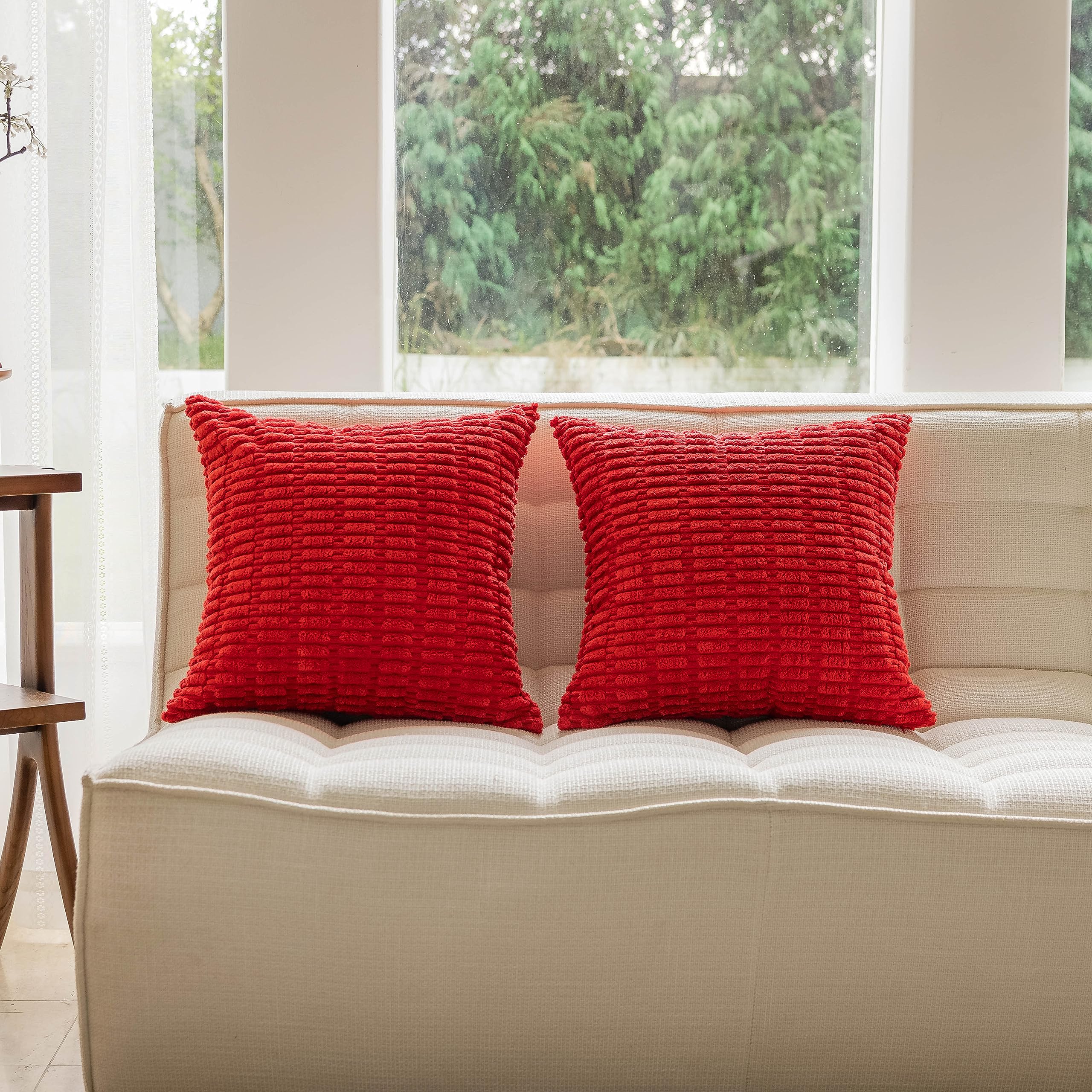 Foto 2 | Juego De 2 Fundas De Almohada Home Brilliant Red, 60 X 60 Cm, Decorativas - Venta Internacional.