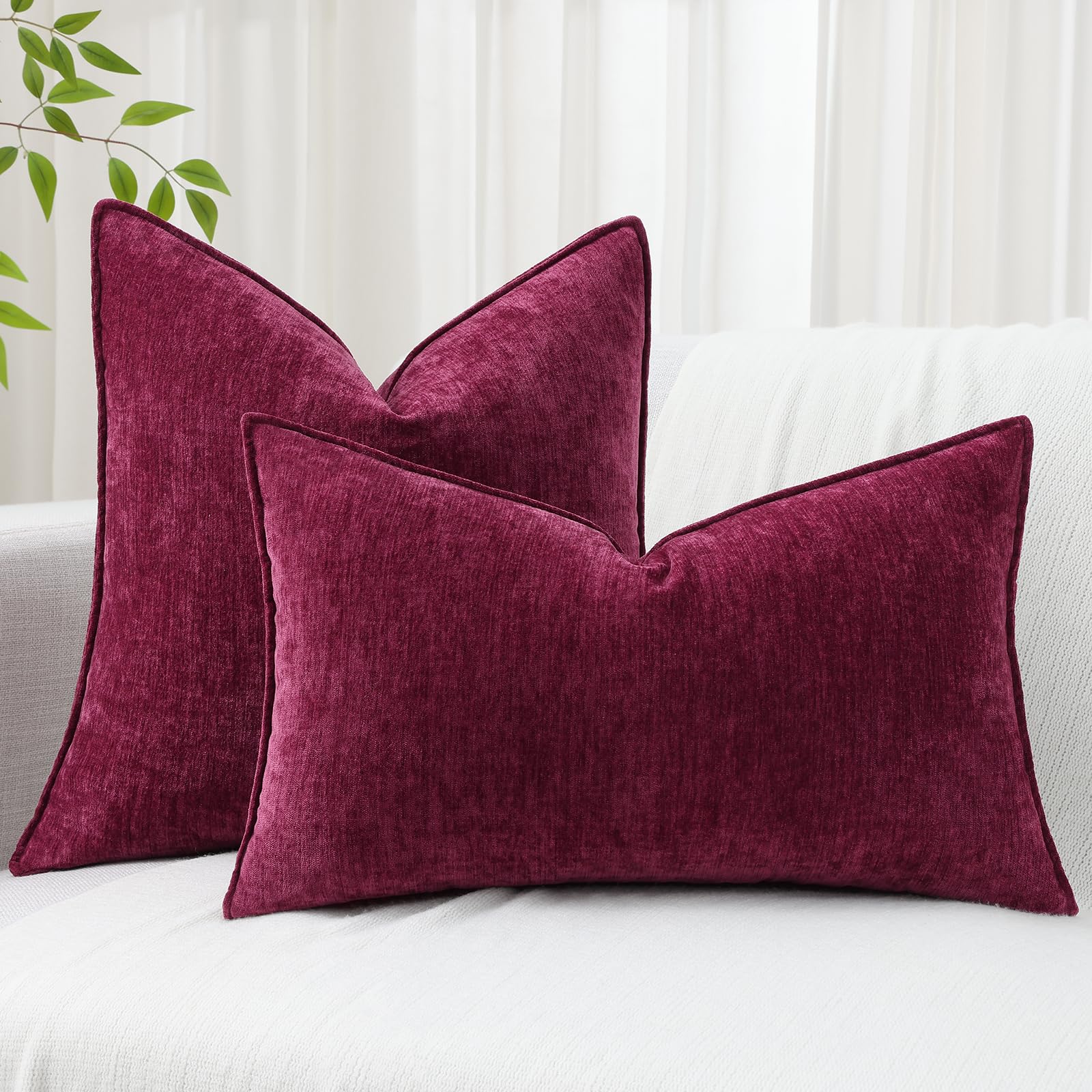 Foto 8 pulgar | Juego De 2 Fundas De Almohada Decoruhome Rhododendron, 22 X 22 - Venta Internacional.