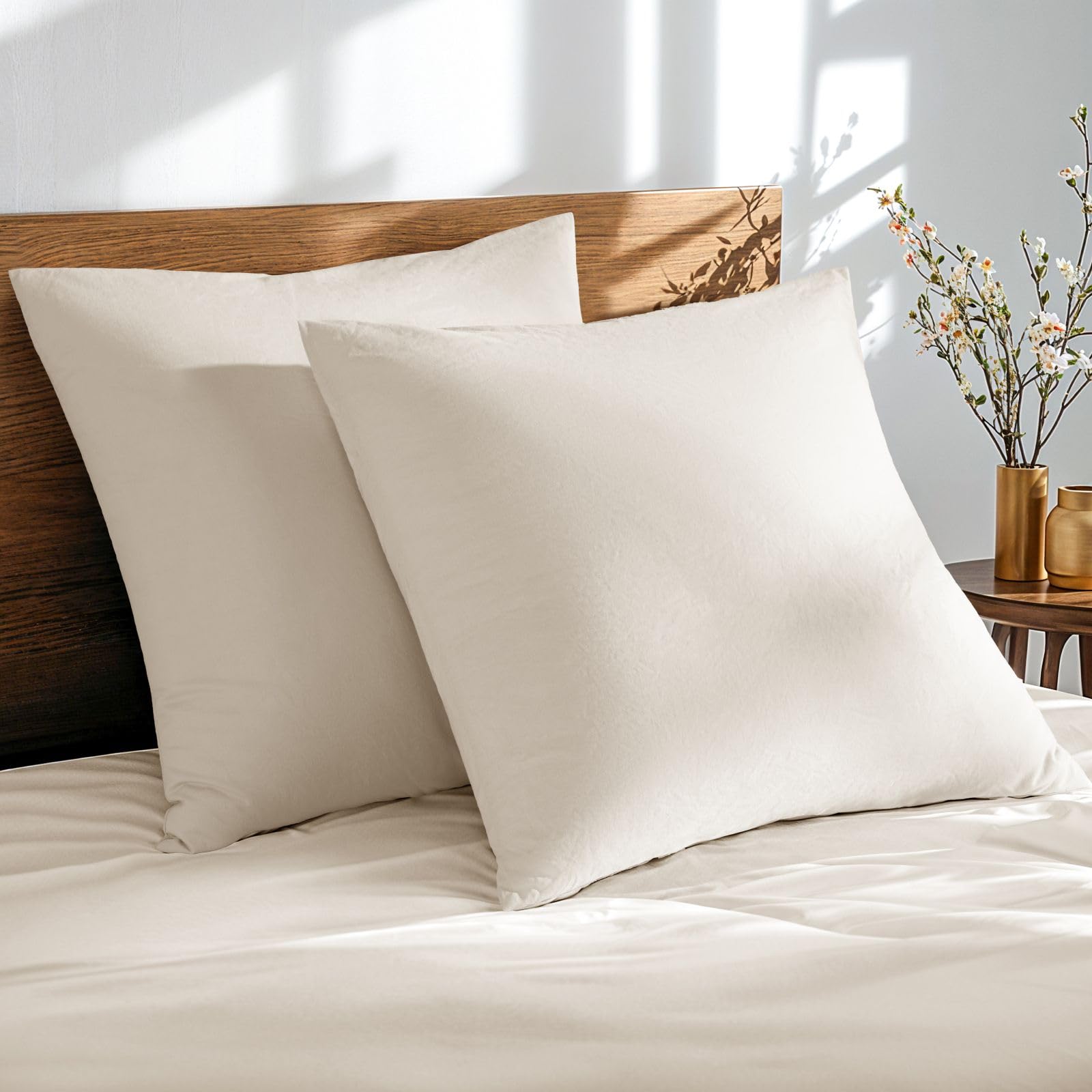 Funda De Almohada Sonoro Kate 100% Lino Francés 26 X 26, Paquete De 2 - Venta Internacional.