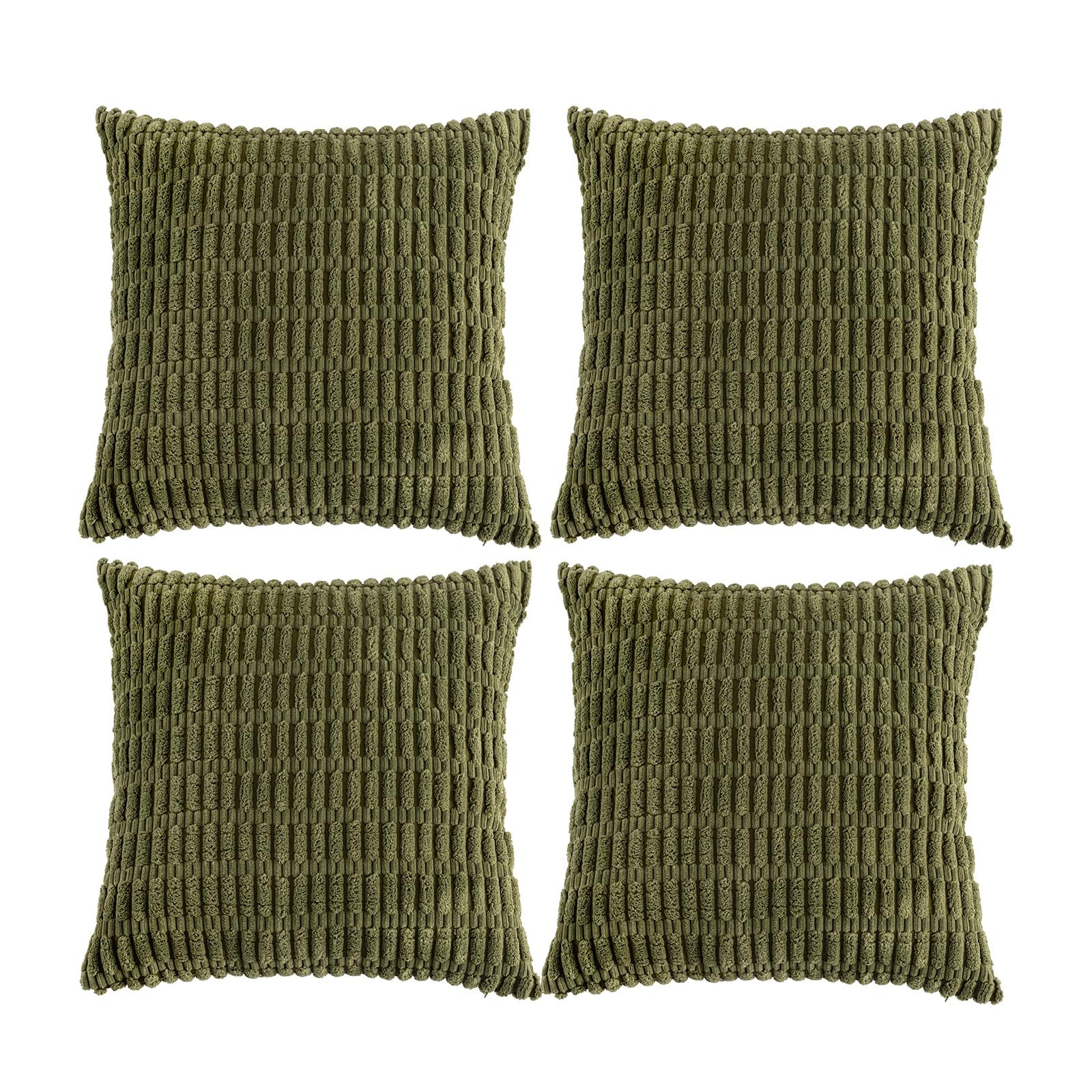 Fundas De Cojín Fancy Homi Boho, Verde Musgo, 55 X 55 Cm, Paquete De 4 - Venta Internacional.