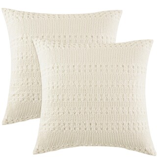 Foto 1 | Fundas Euro Sham Phf, 100% Algodón, Tejido Gofrado, 26 X 26 Cm, Paquete De 2 - Venta Internacional.
