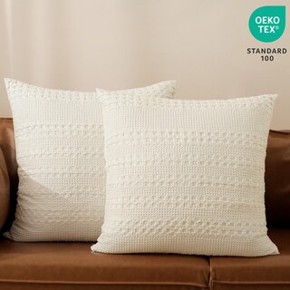 Foto 2 | Fundas Euro Sham Phf, 100% Algodón, Tejido Gofrado, 26 X 26 Cm, Paquete De 2 - Venta Internacional.