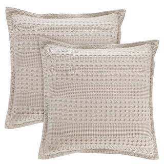 Foto 1 | Funda De Almohada Phf, 100% Algodón, Tejido Gofrado, 66 X 66 Cm, Paquete De 2 - Venta Internacional.
