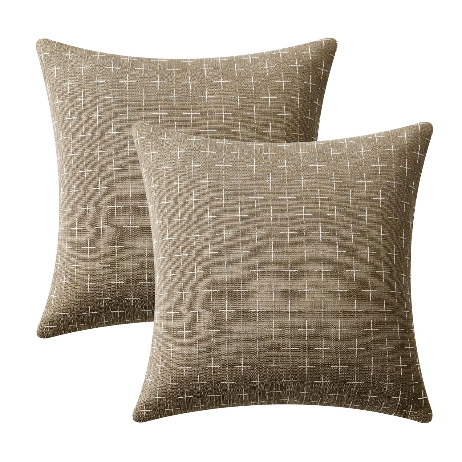 Foto 8 pulgar | Fundas De Almohada Miulee Decorativas De Lino De Arpillera De 50 X 50 Cm, Paquete De 2 - Venta Internacional.