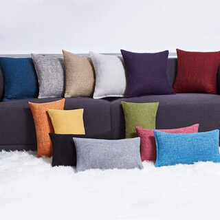 Foto 5 | Fundas De Almohada Anickal De Lino Rústico Azul Oscuro, 45 X 45 Cm, Juego De 2 - Venta Internacional.