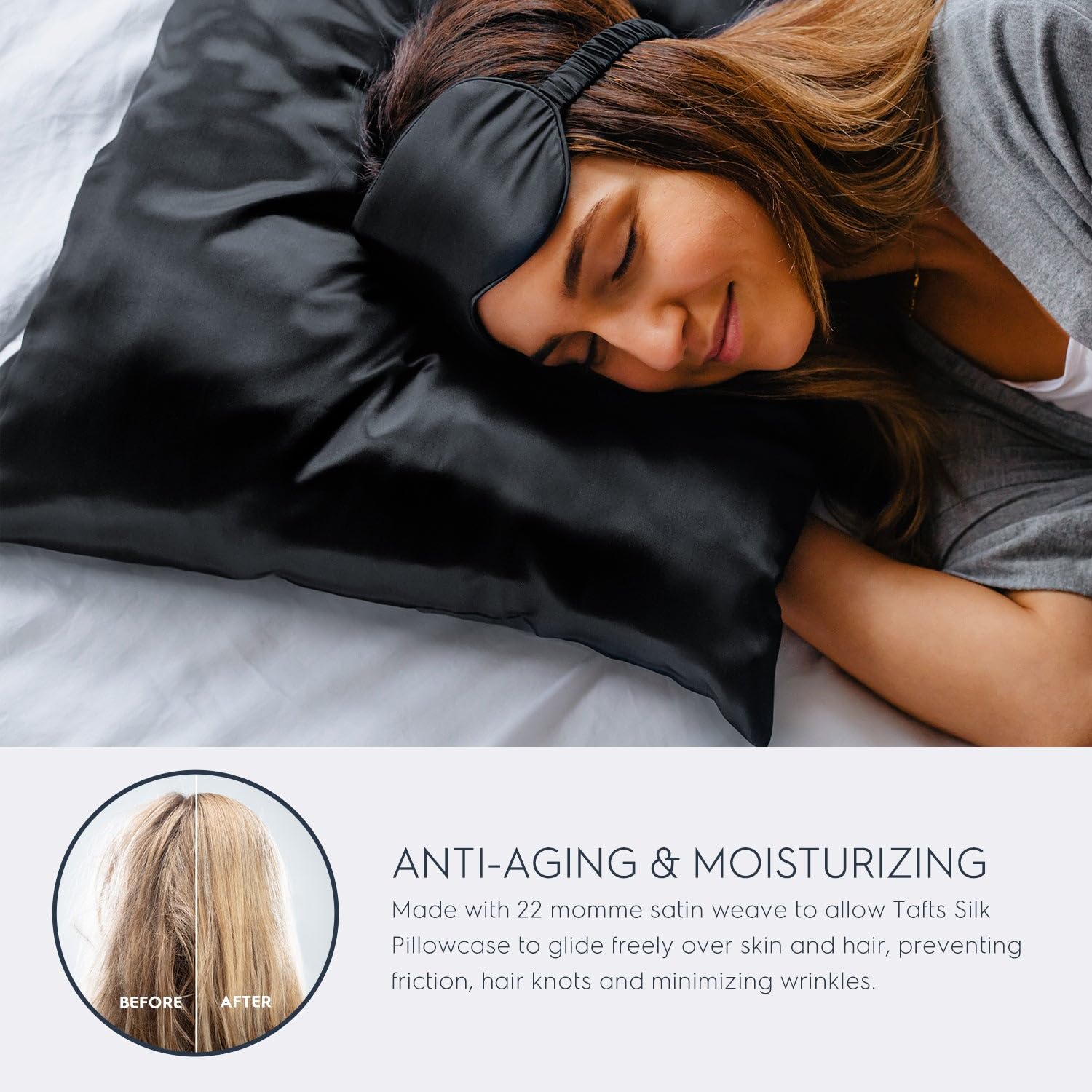 Foto 4 pulgar | Funda De Almohada De Seda Tafts, 100% Pura, Morera 6a, Seda, 22 Mm - Venta Internacional.