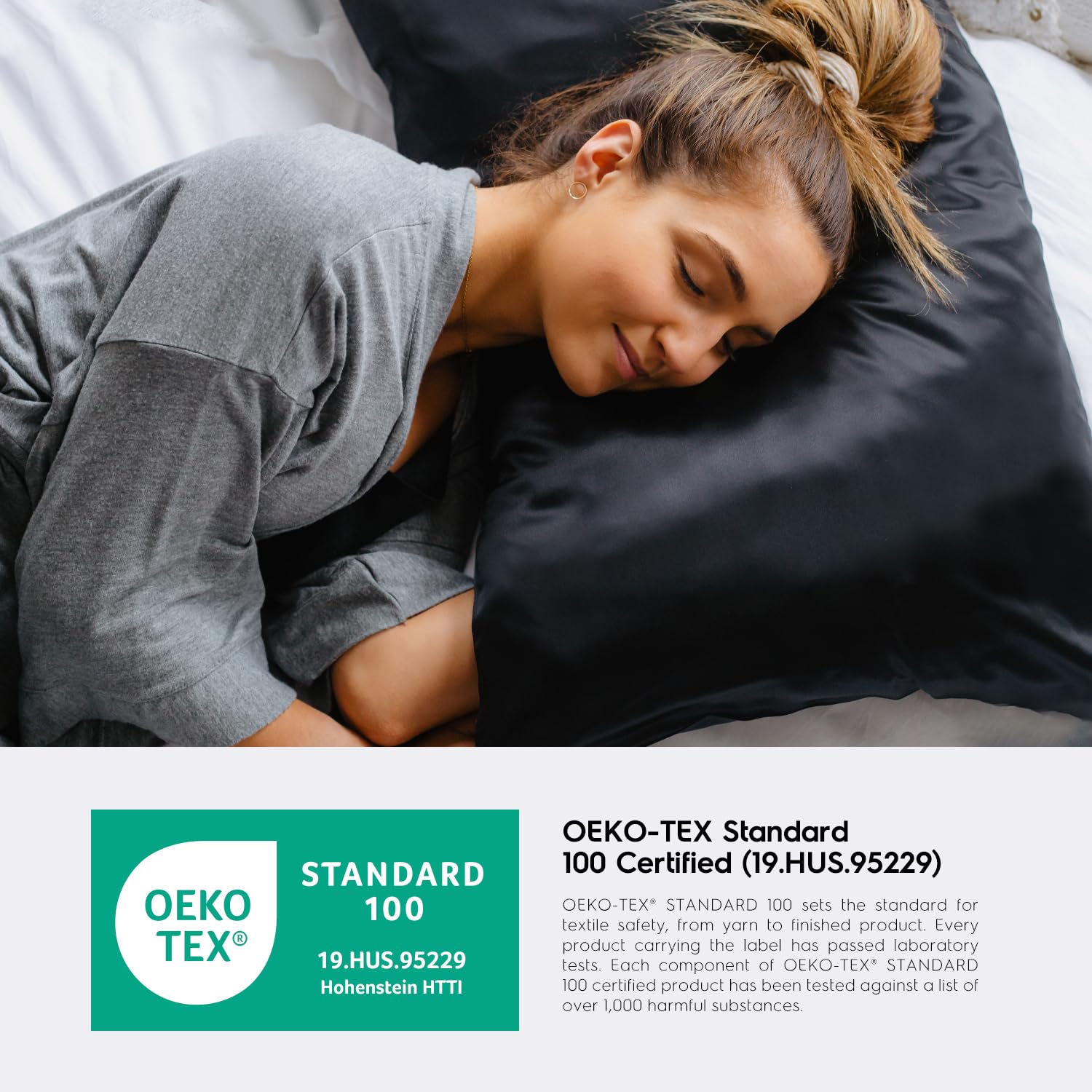 Foto 7 | Funda De Almohada De Seda Tafts, 100% Pura, Morera 6a, Seda, 22 Mm - Venta Internacional.
