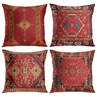 Foto 1 | Juego De 4 Fundas De Almohada Britimes Geometric Kilim Moroccan De 45 X 45 Cm - Venta Internacional.