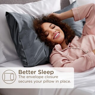 Foto 5 | Funda De Almohada Satinada Para Hair Skin Queen, Paquete De 2 Unidades, 50 X 75 Cm - Venta Internacional.