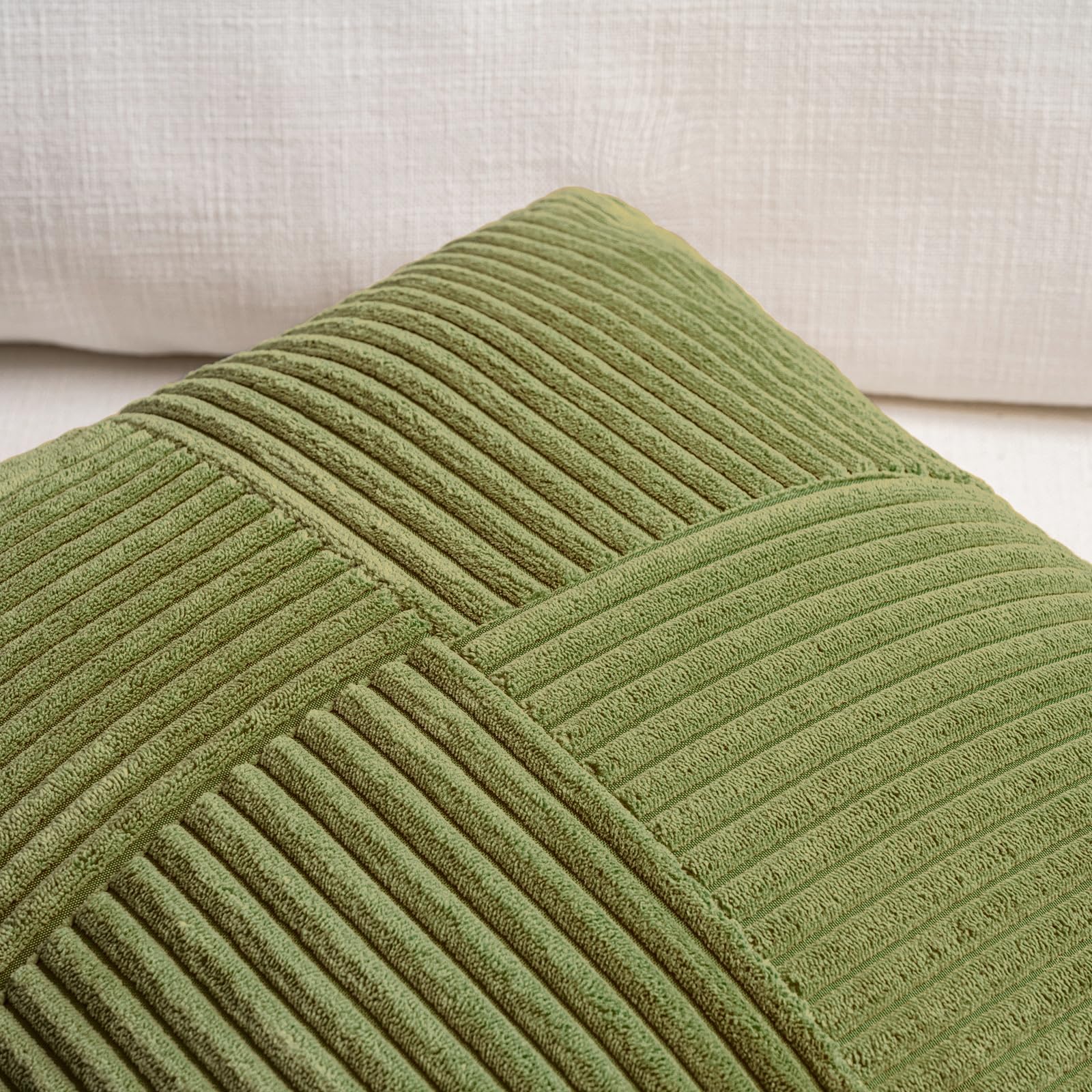 Foto 4 pulgar | Fundas De Cojín Fancy Homi, Color Verde Musgo, 60 X 60 Cm, Paquete De 2 - Venta Internacional.