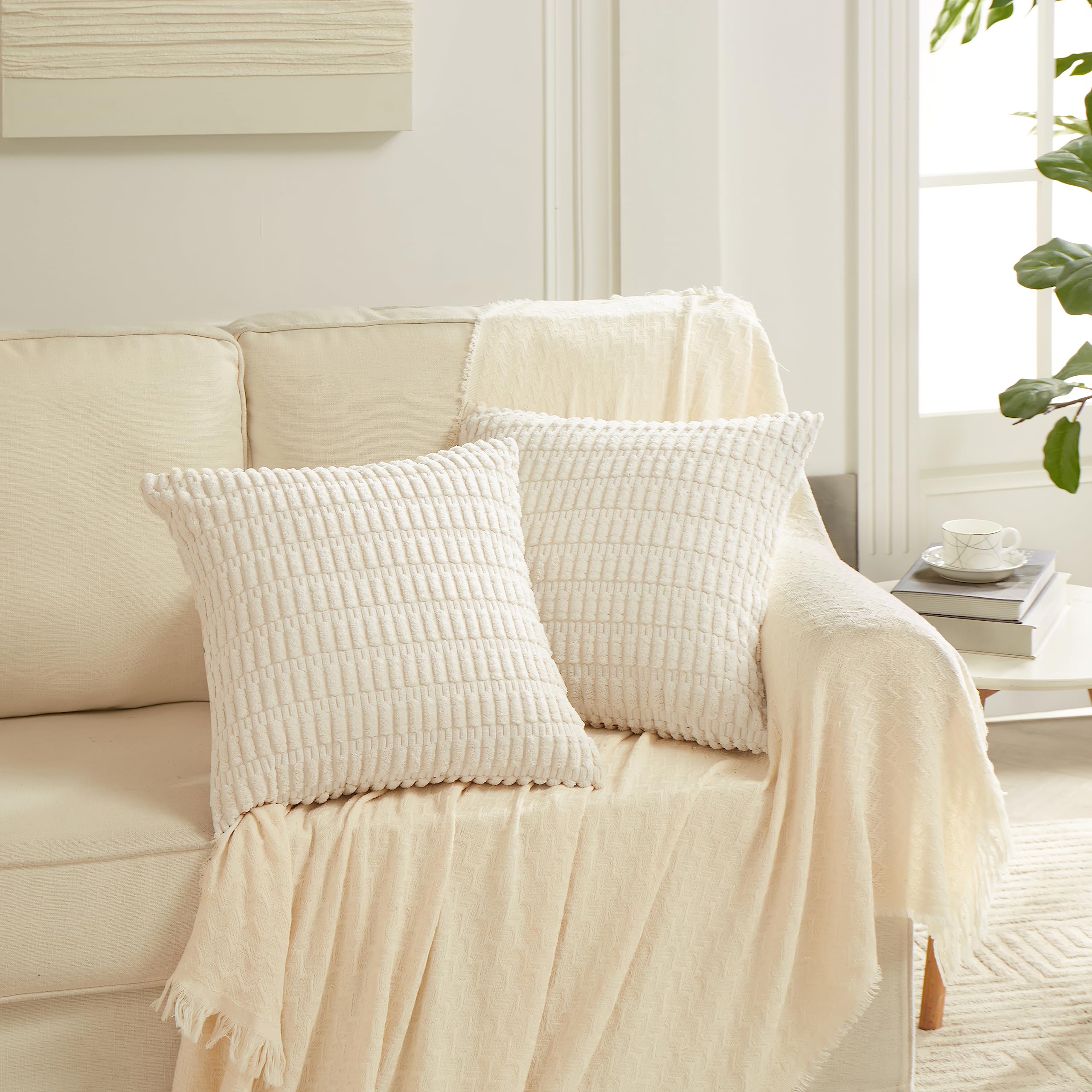 Foto 7 pulgar | Fundas De Almohada Fancy Homi Neutral Euro Decor, 71 X 71 Cm, Paquete De 4 - Venta Internacional.