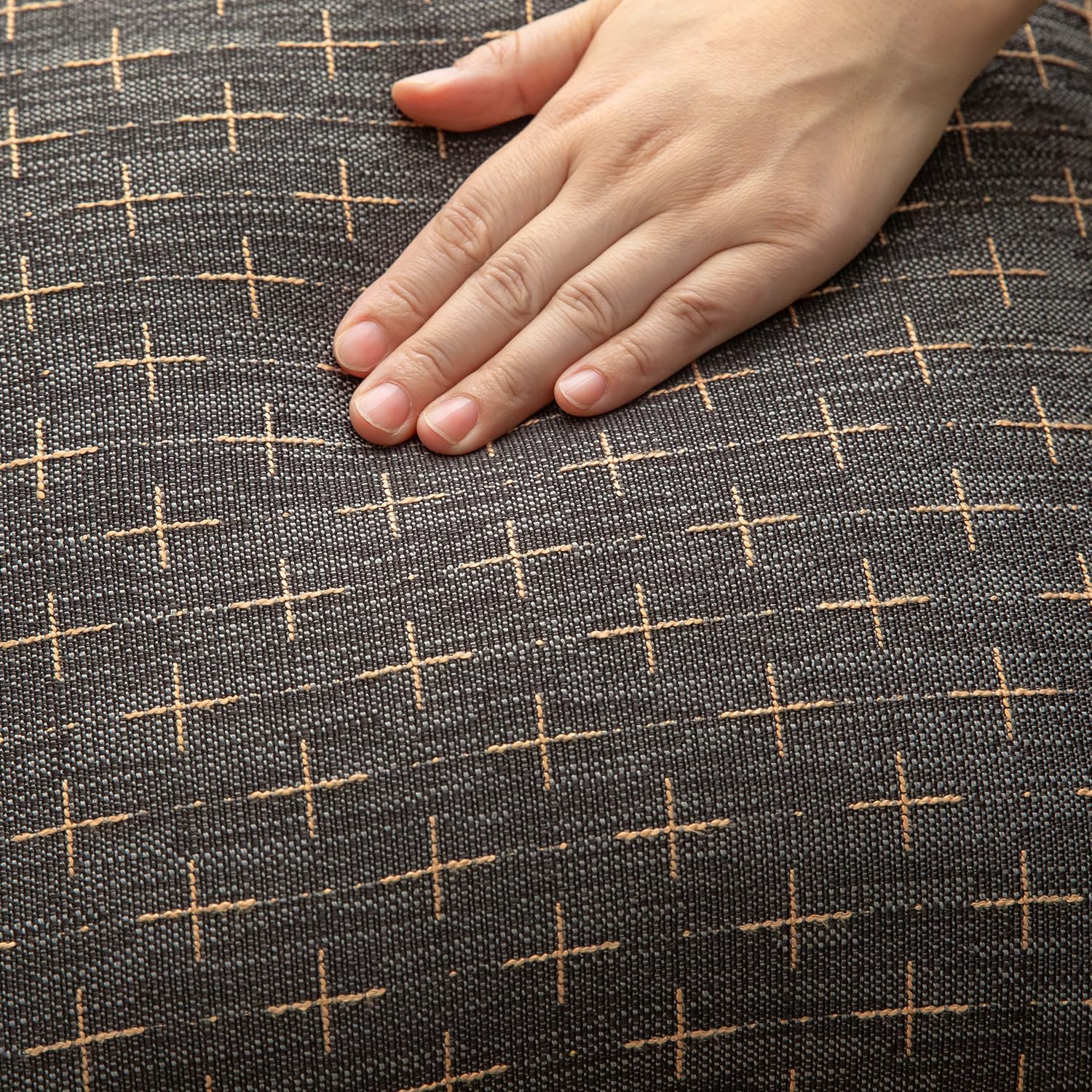 Foto 5 pulgar | Fundas De Almohada Mandioo De Lino De Arpillera, 30 X 50 Cm, Paquete De 2, Color Gris Oscuro - Venta Internacional.