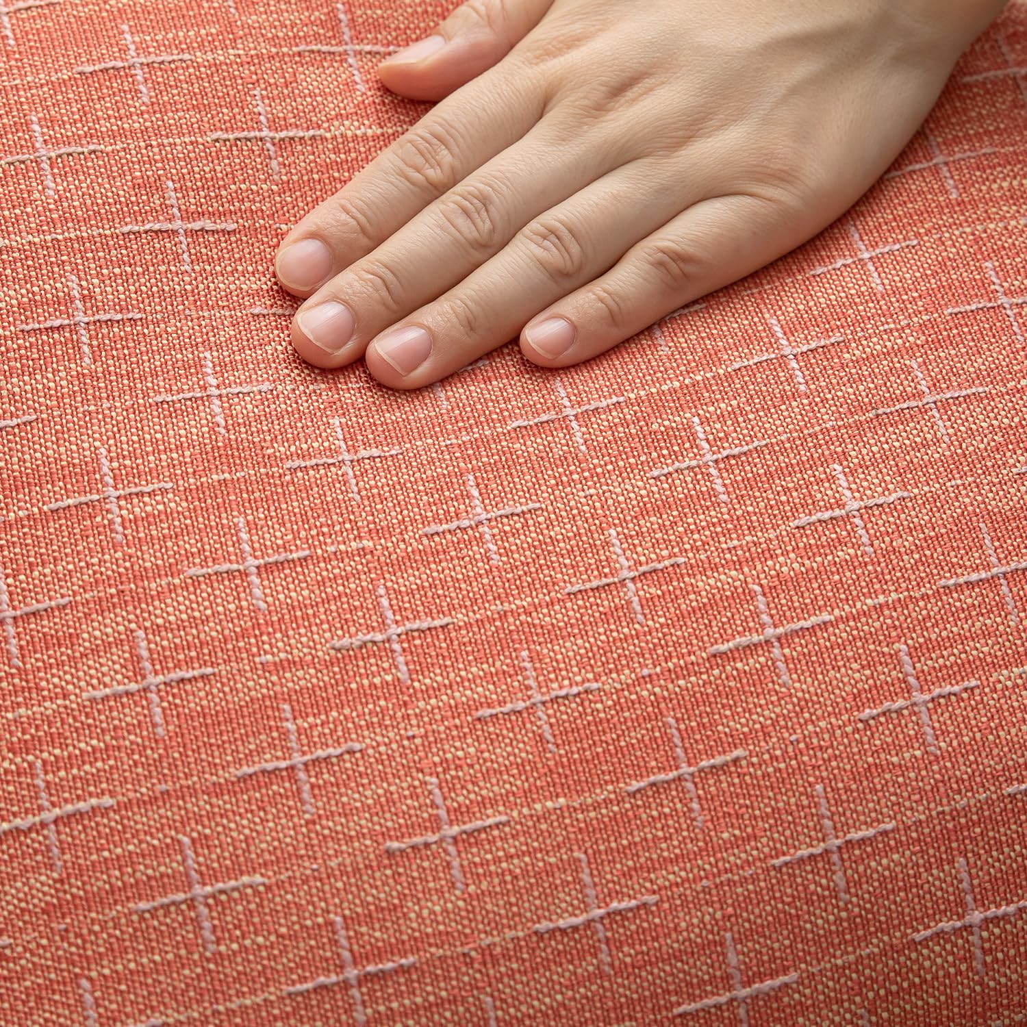 Foto 5 pulgar | Fundas De Almohada Mandioo De Lino De Arpillera, 30 X 50 Cm, 2 Unidades, Color Rojo - Venta Internacional.