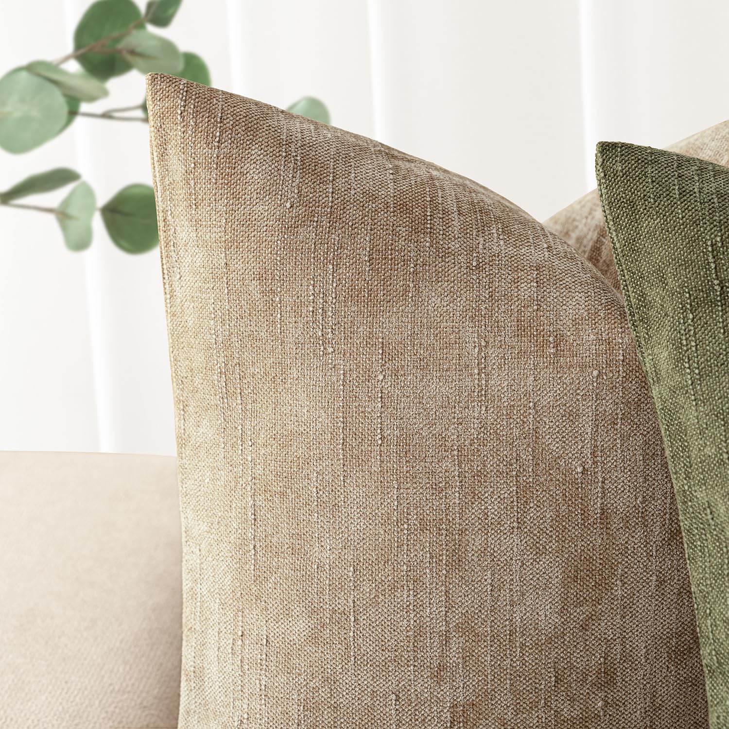 Foto 5 pulgar | Fundas De Almohada Foindtower De Felpilla Texturizada, 45 X 45 Cm, Paquete De 2 - Venta Internacional.