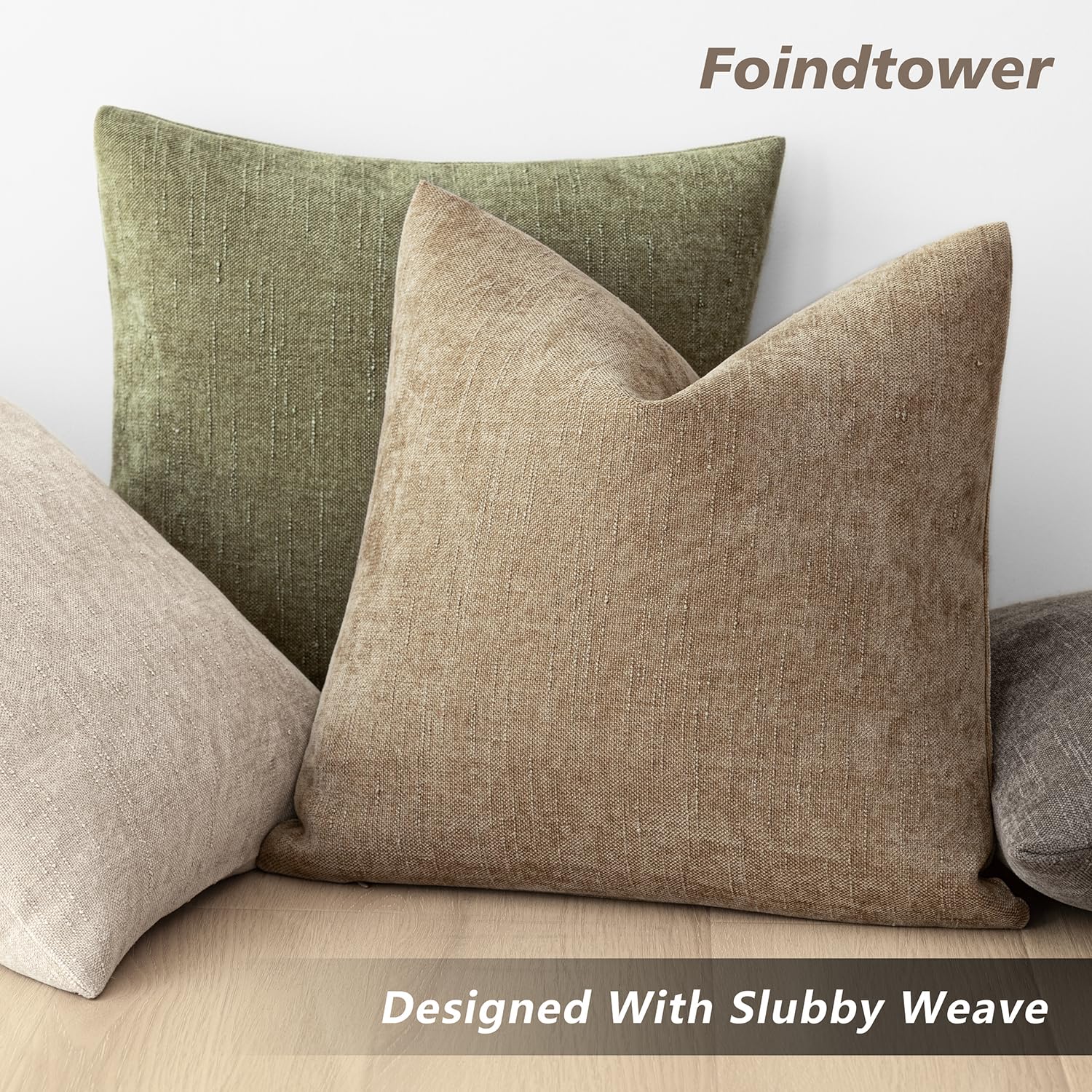 Foto 6 pulgar | Fundas De Almohada Foindtower De Felpilla Texturizada, 45 X 45 Cm, Paquete De 2 - Venta Internacional.