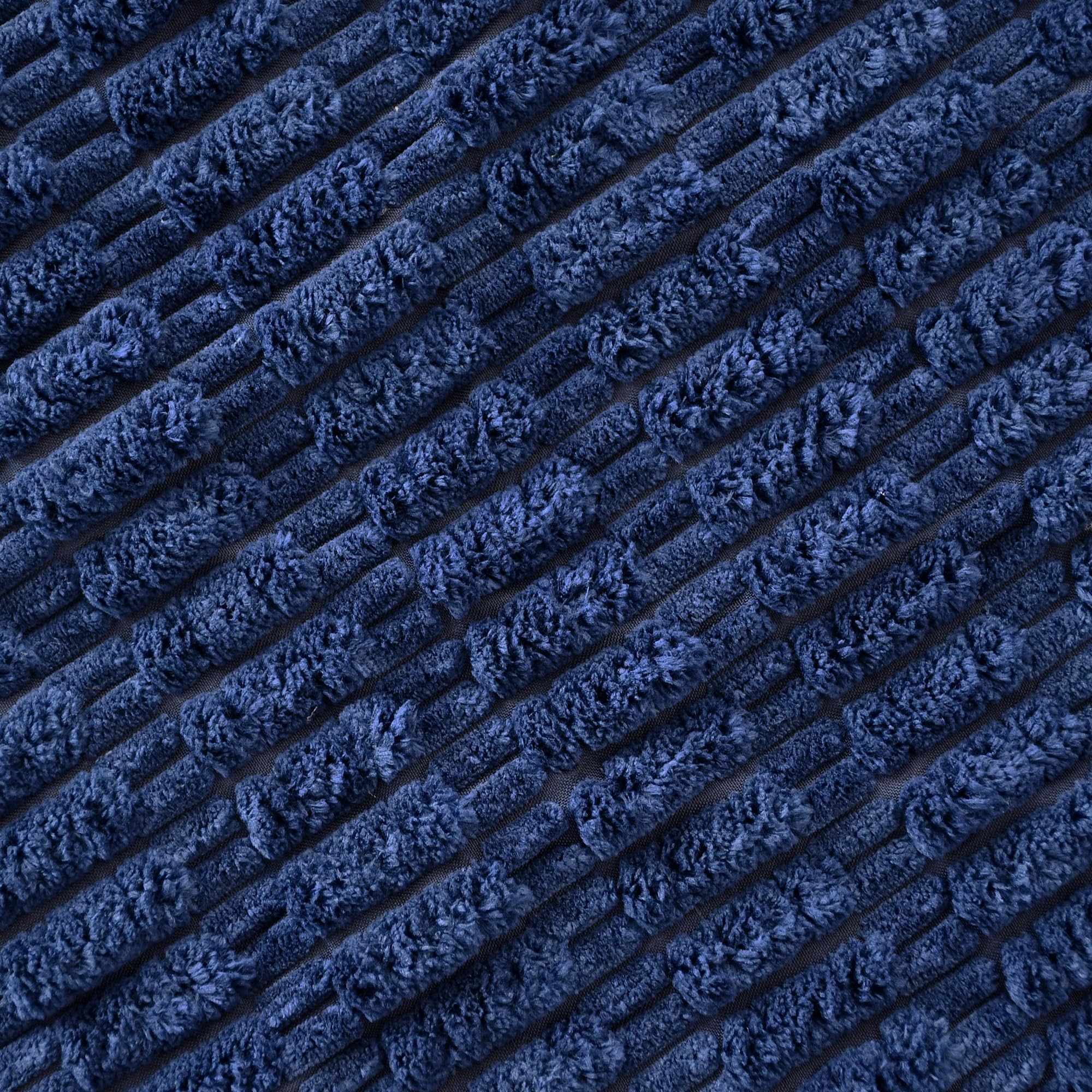 Foto 8 pulgar | Fundas De Cojín Calitime Comfy Corduroy Boho De 45 Cm, Color Azul Marino - Venta Internacional.
