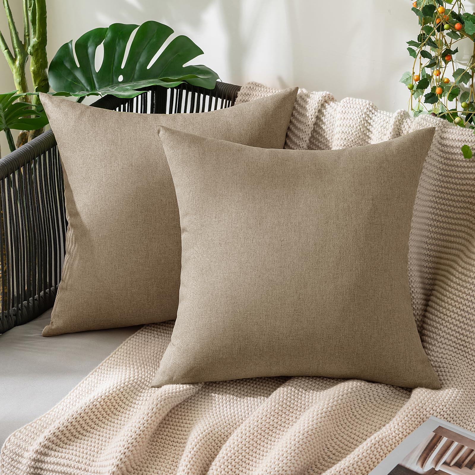 Fundas De Almohada Miulee Decorativas Para Exteriores, Impermeables, 50 X 50 Cm - Venta Internacional.