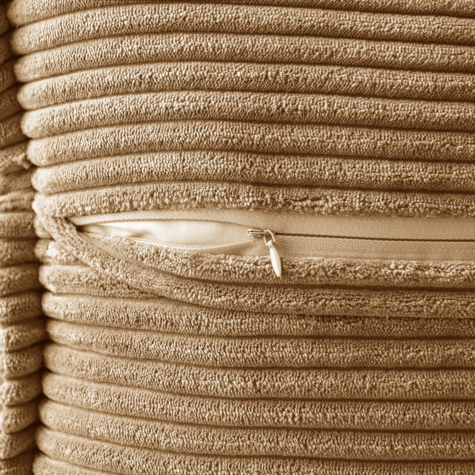 Foto 4 pulgar | Fundas De Almohada Miulee De Pana Marrón, 45 X 45 Cm, Juego De 2 - Venta Internacional.