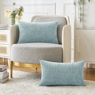 Foto 5 | Fundas De Almohada Miulee De Felpilla Azul Claro, 30 X 50 Cm, Paquete De 2 - Venta Internacional.