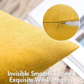 Foto 3 | Fundas De Almohada Miulee Impermeables De Lino Sintético Primaveral De 30 X 50 Cm - Venta Internacional.