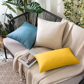 Foto 5 | Fundas De Almohada Miulee Impermeables De Lino Sintético Primaveral De 30 X 50 Cm - Venta Internacional.