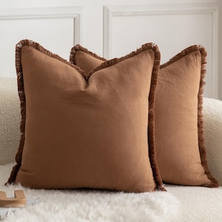 Foto 1 | Fundas De Cojín Mandioo De Algodón Neutro Con Flecos De 45 X 45 Cm - Venta Internacional.