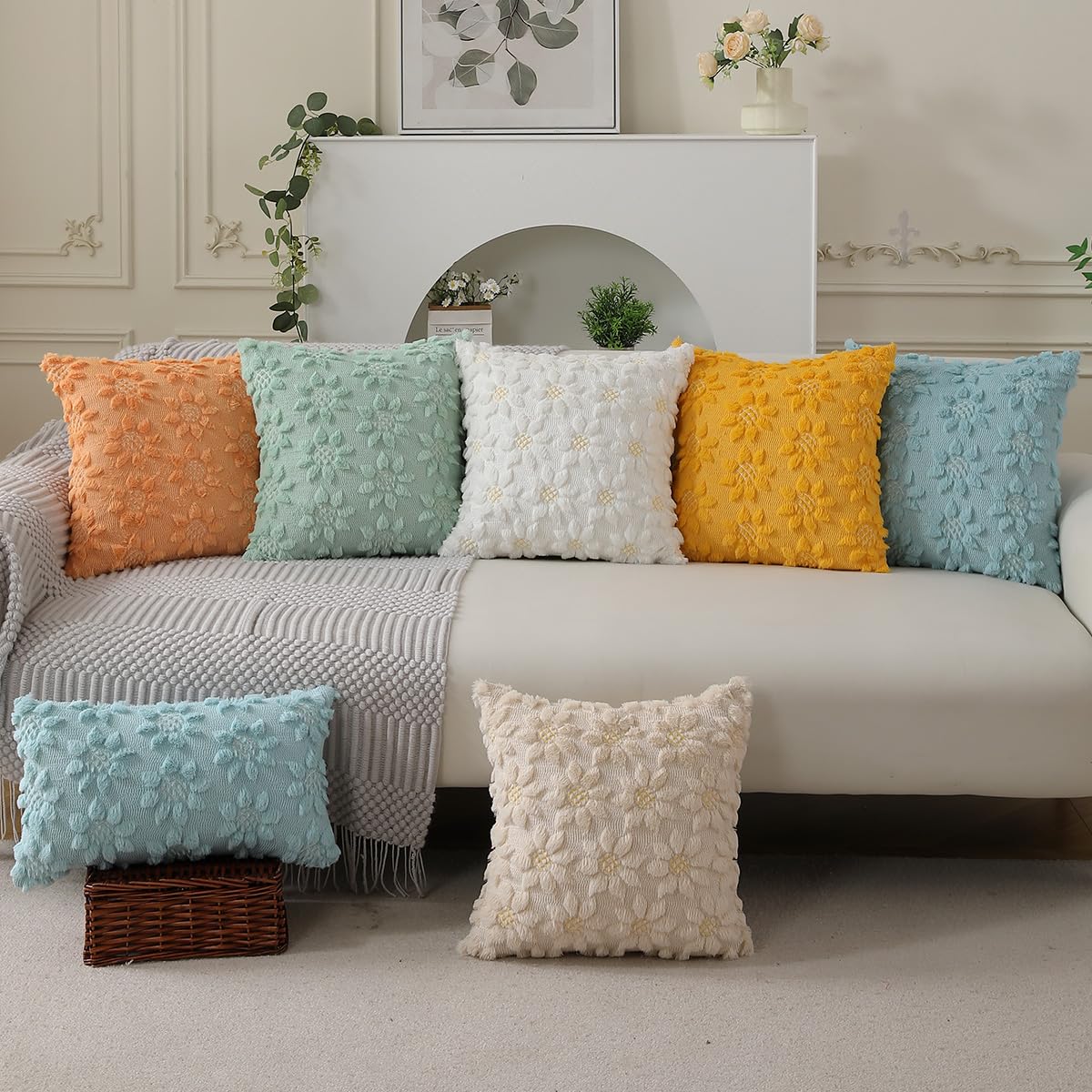Foto 7 pulgar | Fundas De Almohada Dfxsz Para Primavera Y Verano, 50 X 50 Cm, Decoración De Granja - Venta Internacional.