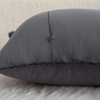 Foto 3 | Fundas De Almohada Mandioo De Algodón Neutro Con Flecos De 45 X 45 Cm, Color Gris (2) - Venta Internacional.